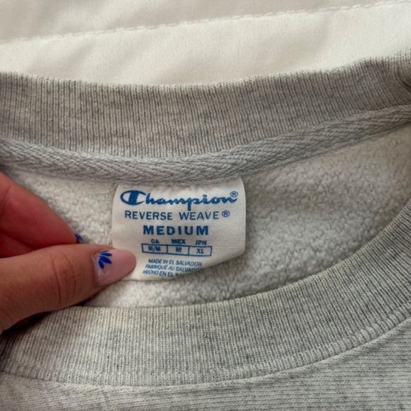 Champion Unisex Clemson University Light Grey Sweatshirt Size Medium - Picture 3 of 6